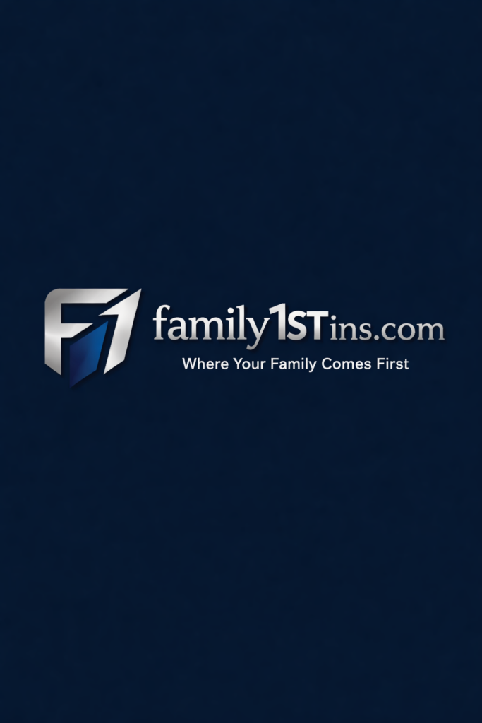 Logo of family1stins.com with the tagline 'Where Your Family Comes First'.